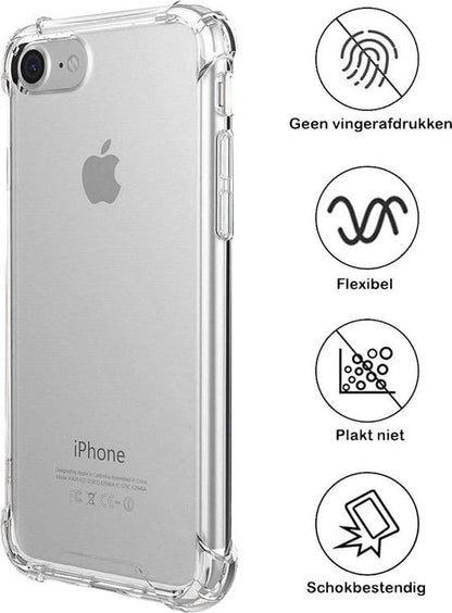Forterra iPhone SE 2020 Hoesje Shockproof Backcover Siliconen - Transparant