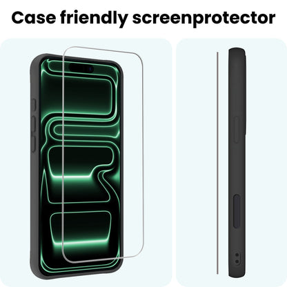 Forterra iPhone 17 Pro Max Screenprotector Gehard Glas - Volledige dekking