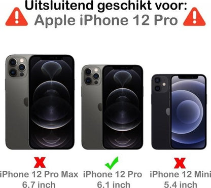 Forterra iPhone 12 Pro Hoesje Geschikt voor Magsafe Backcover Shockproof - Transparant