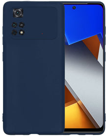 Forterra Poco M4 Pro 4G Hoesje Siliconen Backcover Lichtgewicht - Donkerblauw