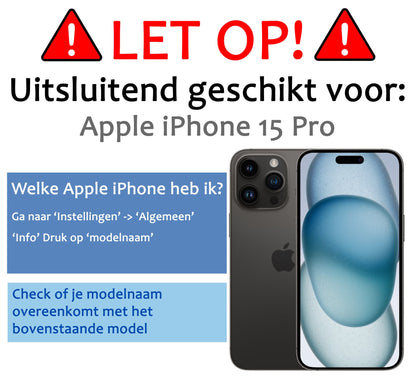 Forterra iPhone 15 Pro Screenprotector Gehard Glas - Anti-kras