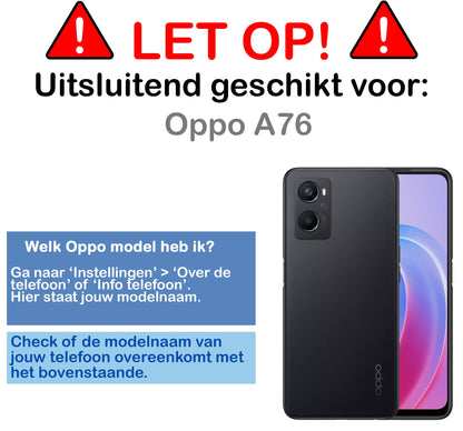 Forterra OPPO A76 Screenprotector Gehard Glas - Anti-kras