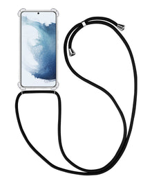 Forterra Samsung S21 Ultra Hoesje met Koord Backcover Shockproof - Transparant
