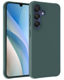 Forterra Samsung A15 Hoesje Siliconen Backcover Lichtgewicht - Donkergroen
