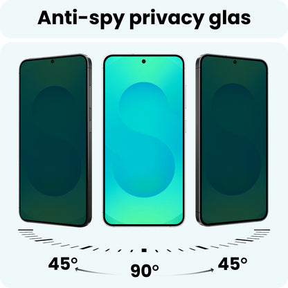 Forterra Samsung S25 FE Screenprotector Gehard Glas - Privacy