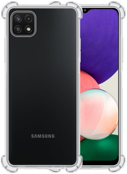 Forterra Samsung M22 Hoesje Shockproof Backcover Siliconen - Transparant