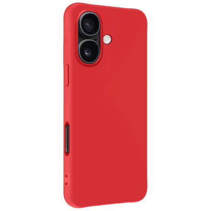 Forterra iPhone 16 Hoesje Siliconen Backcover Lichtgewicht - Rood