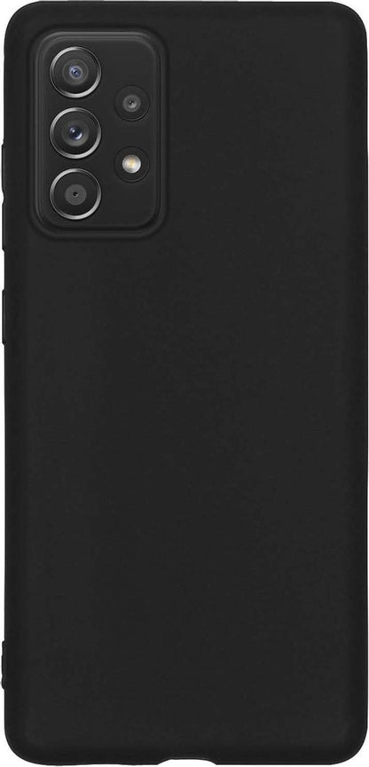 Forterra Samsung A52 Hoesje Siliconen Backcover Lichtgewicht - Zwart