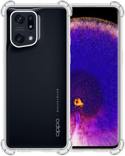 Forterra OPPO Find X5 Hoesje Shockproof Backcover Siliconen - Transparant