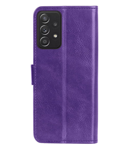 Forterra Samsung A13 4G Hoesje Bookcase Cover met Kaarthouder - Paars