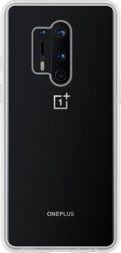 Forterra OnePlus 8 Pro Hoesje Siliconen Backcover Lichtgewicht - Transparant