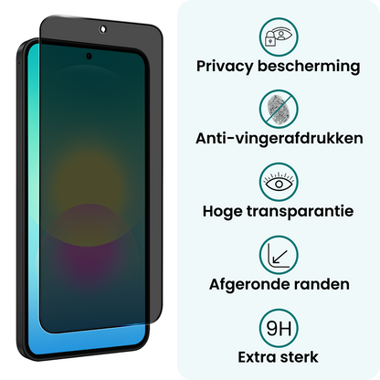 Forterra Samsung A27 Screenprotector Gehard Glas - Privacy