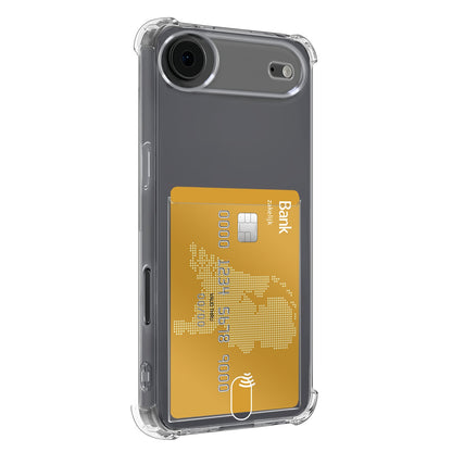 Forterra iPhone Air Hoesje Kaarthouder Backcover Shockproof - Transparant