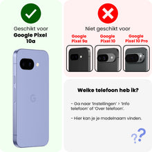 Forterra Google Pixel 10a Hoesje Bookcase Cover met Kaarthouder - Zwart