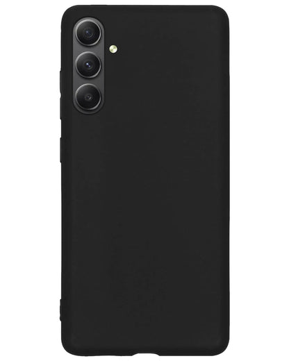 Forterra Samsung A54 Hoesje Siliconen Backcover Lichtgewicht - Zwart