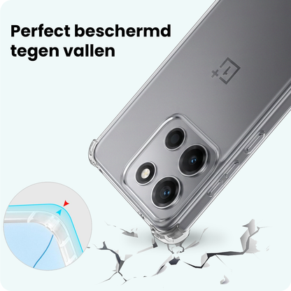 Forterra OnePlus Nord 6 Hoesje Shockproof Backcover Siliconen - Transparant
