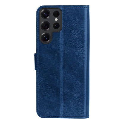 Forterra Samsung S25 Ultra Hoesje Bookcase Cover met Kaarthouder - Donkerblauw