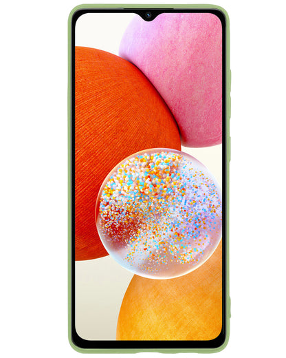 Forterra Samsung A14 Hoesje Siliconen Backcover Lichtgewicht - Groen