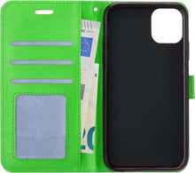 Forterra iPhone 12 Pro Max Hoesje Bookcase Cover met Kaarthouder - Groen