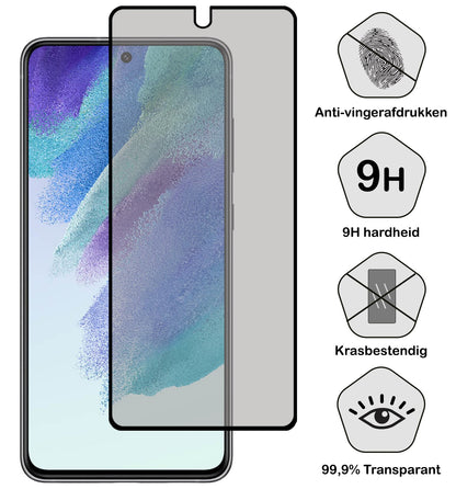 Forterra Samsung S21 FE Screenprotector Gehard Glas - Privacy