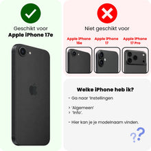 Forterra iPhone 17e Screenprotector Flexibel Glas met Installatieframe