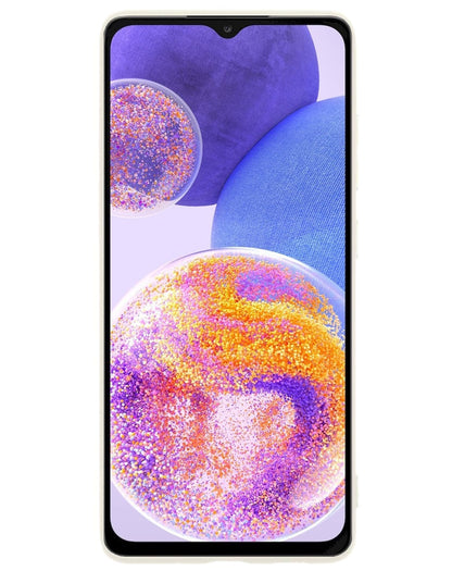 Forterra Samsung A23 Hoesje Siliconen Backcover Lichtgewicht - Wit