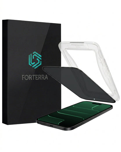 Forterra Privacy Screenprotector Geschikt voor Apple iPhone Air - Met Installatie Kit - Privacy - Beschermglas - Flexibel Glas - Tempered Glass - Screen Protector
