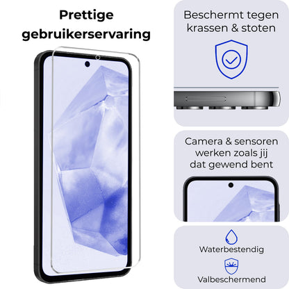 Forterra Samsung A35 Screenprotector Gehard Glas - Anti-kras