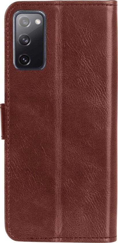 Forterra Samsung S20 FE Hoesje Bookcase Cover met Kaarthouder - Bruin