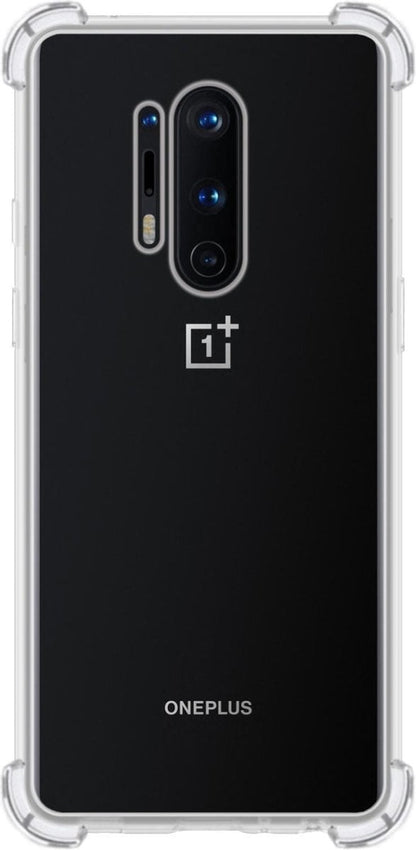 Forterra OnePlus 8 Pro Hoesje Shockproof Backcover Siliconen - Transparant