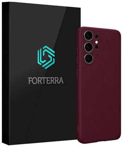 Forterra Samsung S26 Ultra Hoesje Siliconen Backcover Lichtgewicht - Aubergine