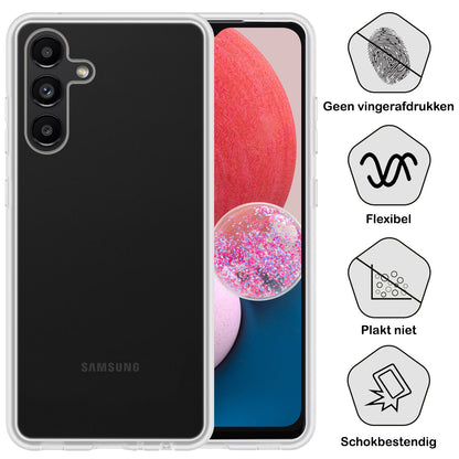 Forterra Samsung A13 5G Hoesje Siliconen Backcover Lichtgewicht - Transparant