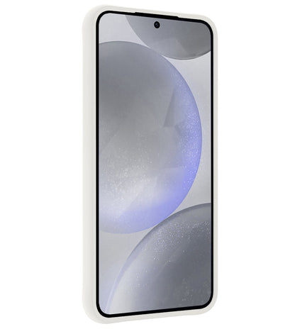 Forterra Samsung S24 Hoesje Siliconen Backcover Lichtgewicht - Wit