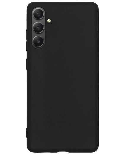 Forterra Samsung A34 Hoesje Siliconen Backcover Lichtgewicht - Zwart