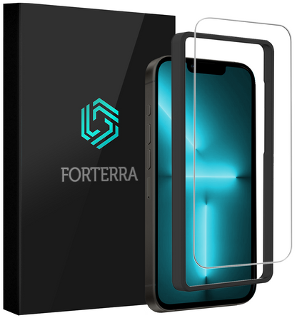 Forterra iPhone 13 Mini Screenprotector Gehard Glas met Installatieframe