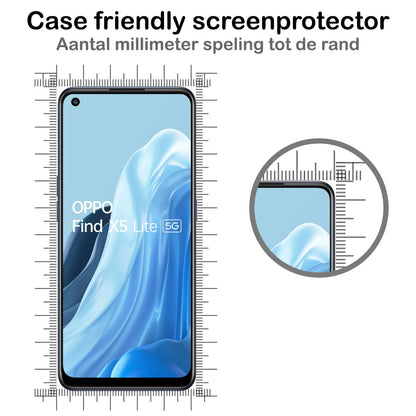 Forterra OPPO Find X5 Lite Screenprotector Gehard Glas - Anti-kras