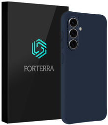 Forterra Samsung S26 Plus Hoesje Siliconen Backcover Lichtgewicht - Donkerblauw