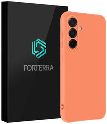 Forterra Samsung A36 Hoesje Siliconen Backcover Lichtgewicht - Perzik