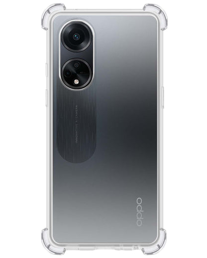 Forterra OPPO A98 Hoesje Shockproof Backcover Siliconen - Transparant