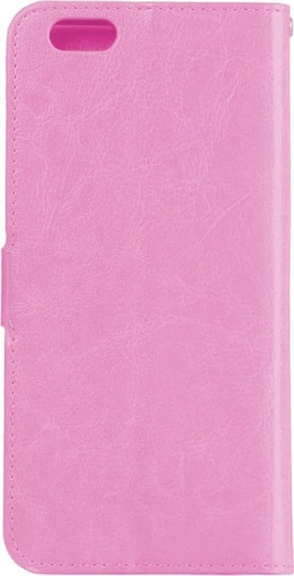 Forterra iPhone 5/5s/5SE Hoesje Bookcase Cover met Kaarthouder - Lichtroze