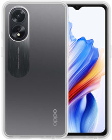 Forterra OPPO A18 Hoesje Siliconen Backcover Lichtgewicht - Transparant