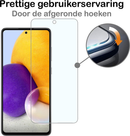 Forterra Samsung A72 Screenprotector Gehard Glas - Anti-kras