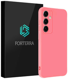Forterra Samsung S25 FE Hoesje Siliconen Backcover Lichtgewicht - Lichtroze
