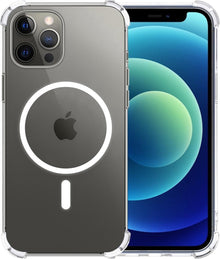 Forterra iPhone 12 Pro Hoesje Geschikt voor Magsafe Backcover Shockproof - Transparant