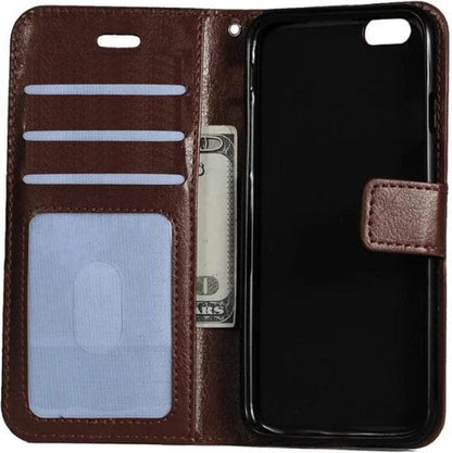 Forterra iPhone 5/5s/5SE Hoesje Bookcase Cover met Kaarthouder - Bruin