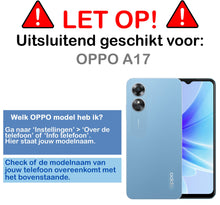 Forterra OPPO A17 Hoesje Siliconen Backcover Lichtgewicht - Transparant