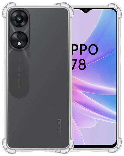 Forterra OPPO A78 5G Hoesje Shockproof Backcover Siliconen - Transparant