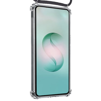 Forterra Samsung S26 Ultra Hoesje met Koord Backcover Shockproof - Transparant