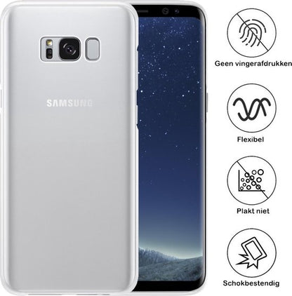 Forterra Samsung S8 Hoesje Siliconen Backcover Lichtgewicht - Transparant