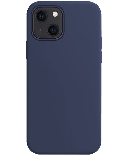 Forterra iPhone 15 Hoesje Siliconen Backcover Lichtgewicht - Donkerblauw